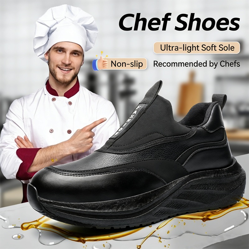 Men Formal Wear With Boots - Scarpe da Cuoco in Pelle da