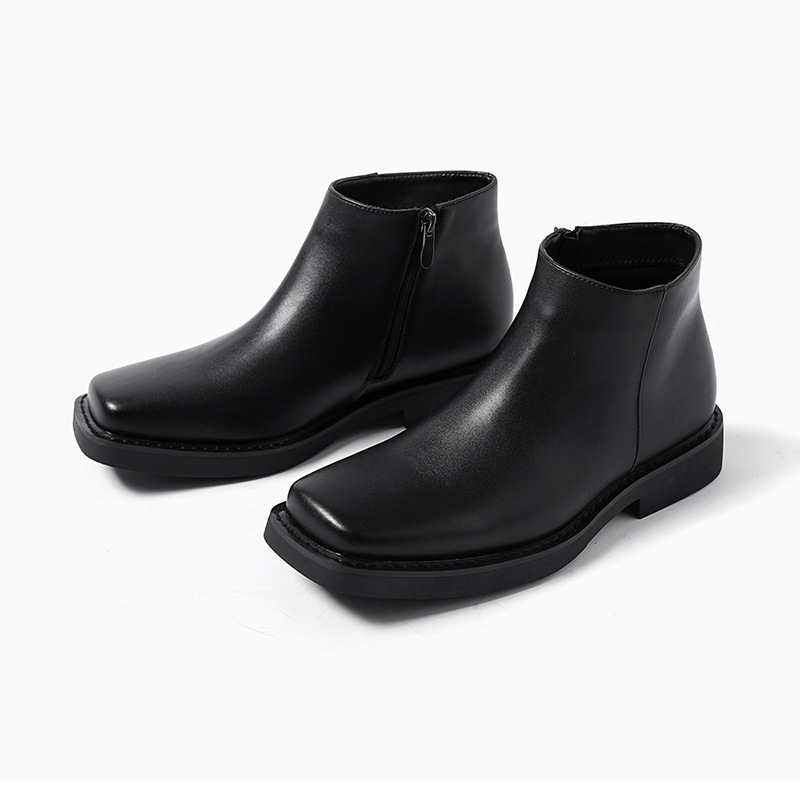 Men Formal Wear With Boots - Moda di lusso Nero Uomo Scarpe
