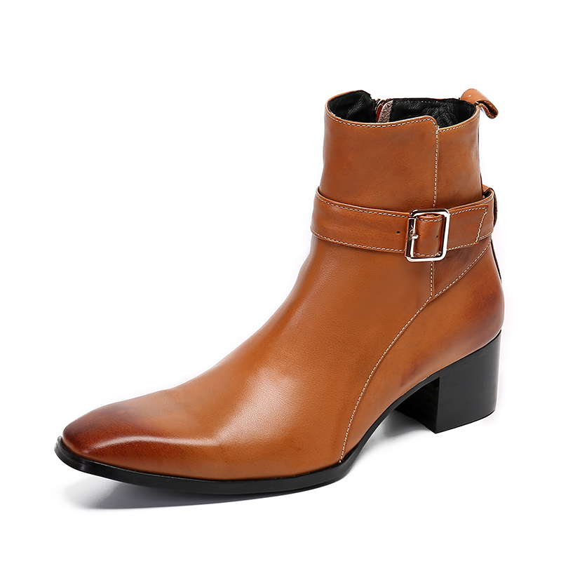 Men Formal Wear With Boots - Stivaletti con cerniera da uomo a