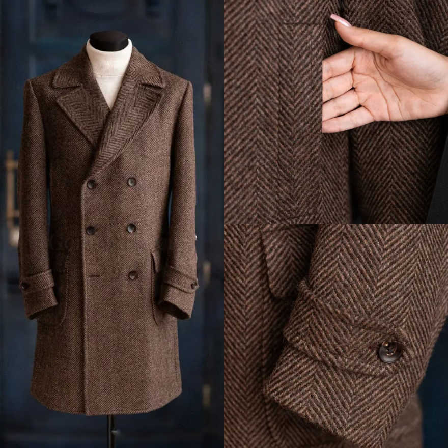 Men Formal Wear Modern - Cappotto Moderno da Uomo a Spina