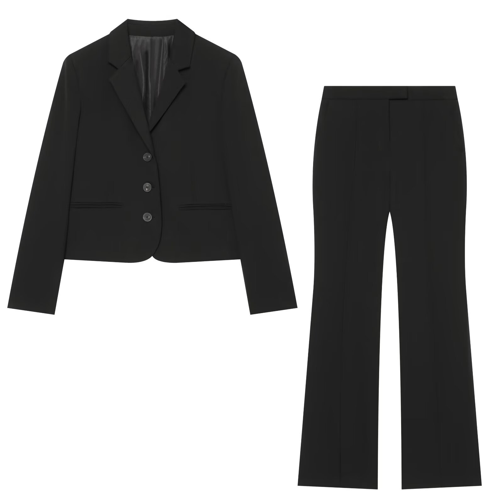Men Formal Wear All Black - Completo Formale da Donna Nero 2