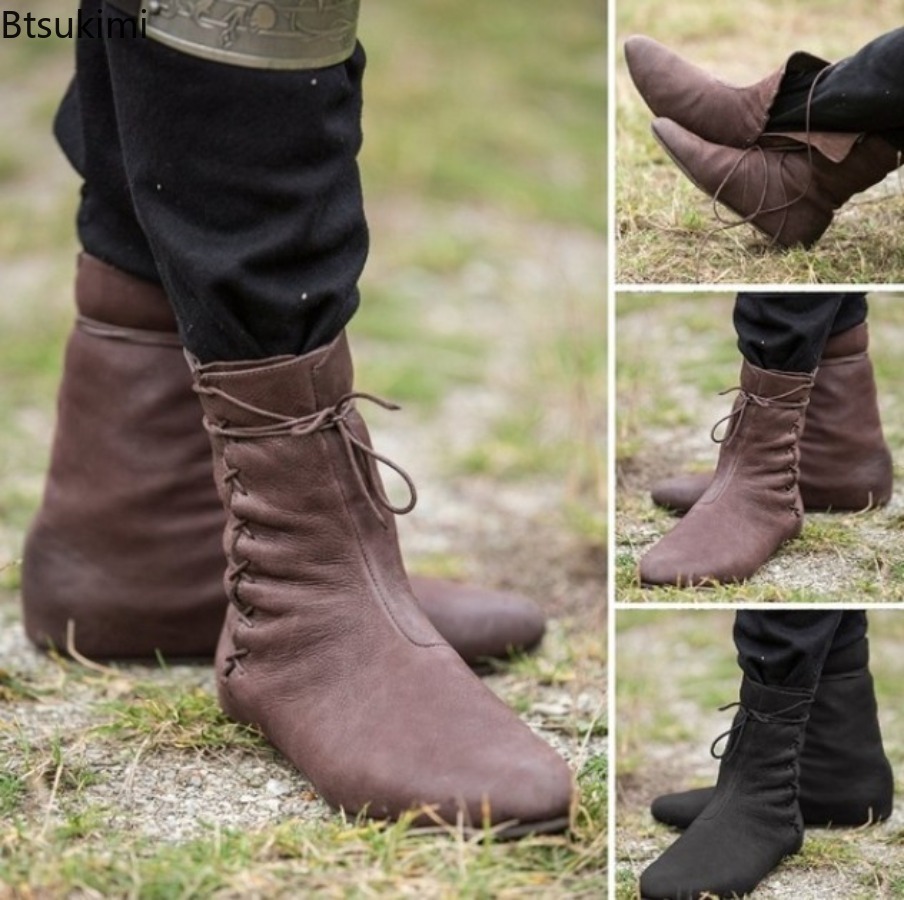 Men Formal Wear With Boots - Stivali Medievali da Uomo 2026, Scarpe
