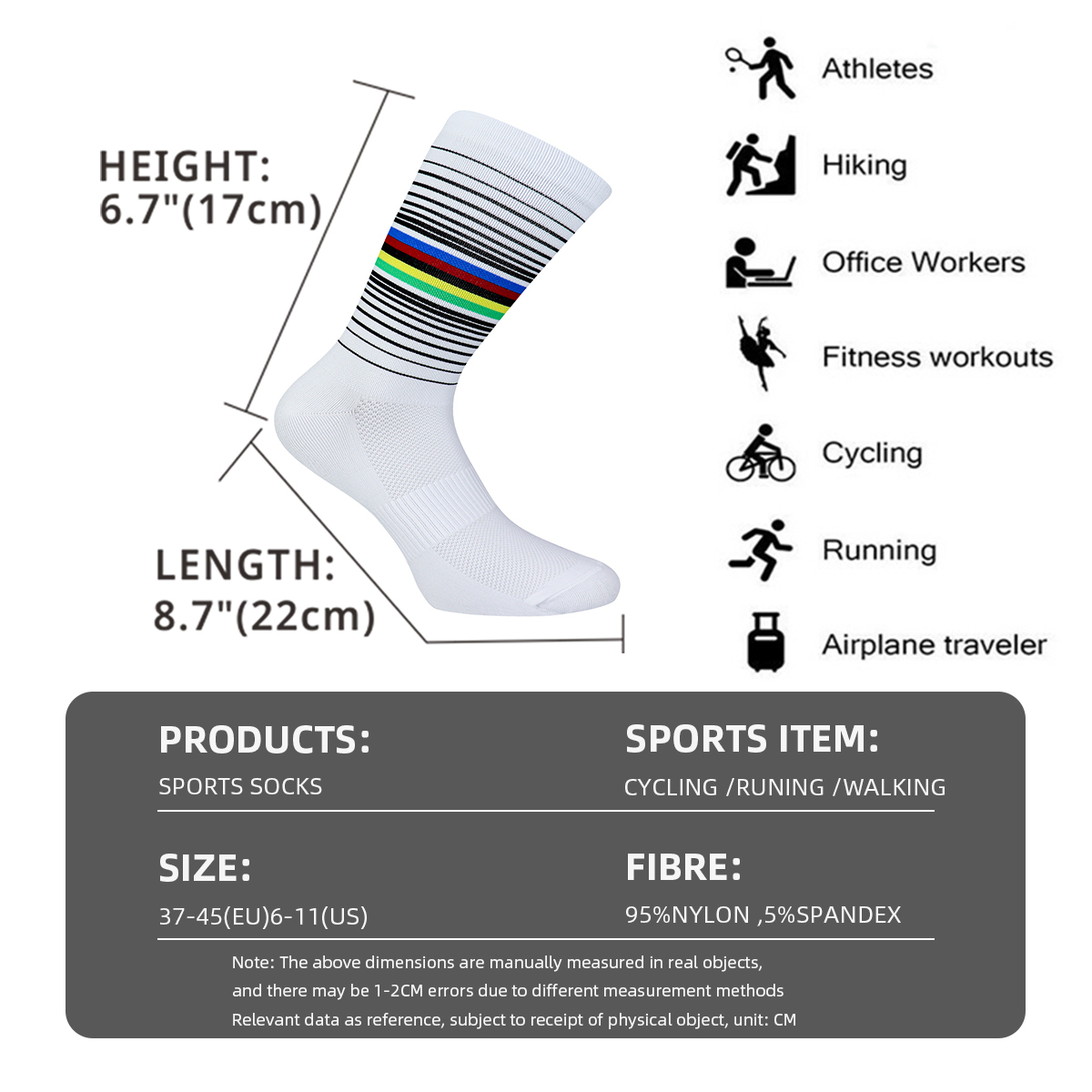 Calzini da ciclismo Running Qu - Sock Garter Men recensione e prezzo
