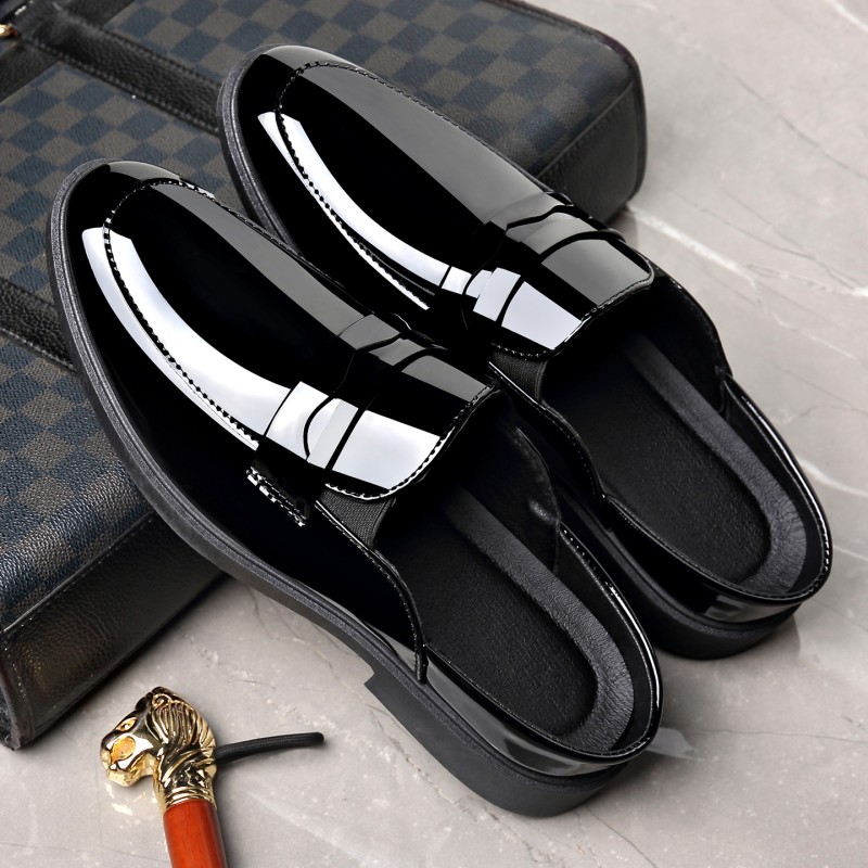 Mules da uomo in pelle vernici - Formal Men Daily Wear Footwear recensione e prezzo