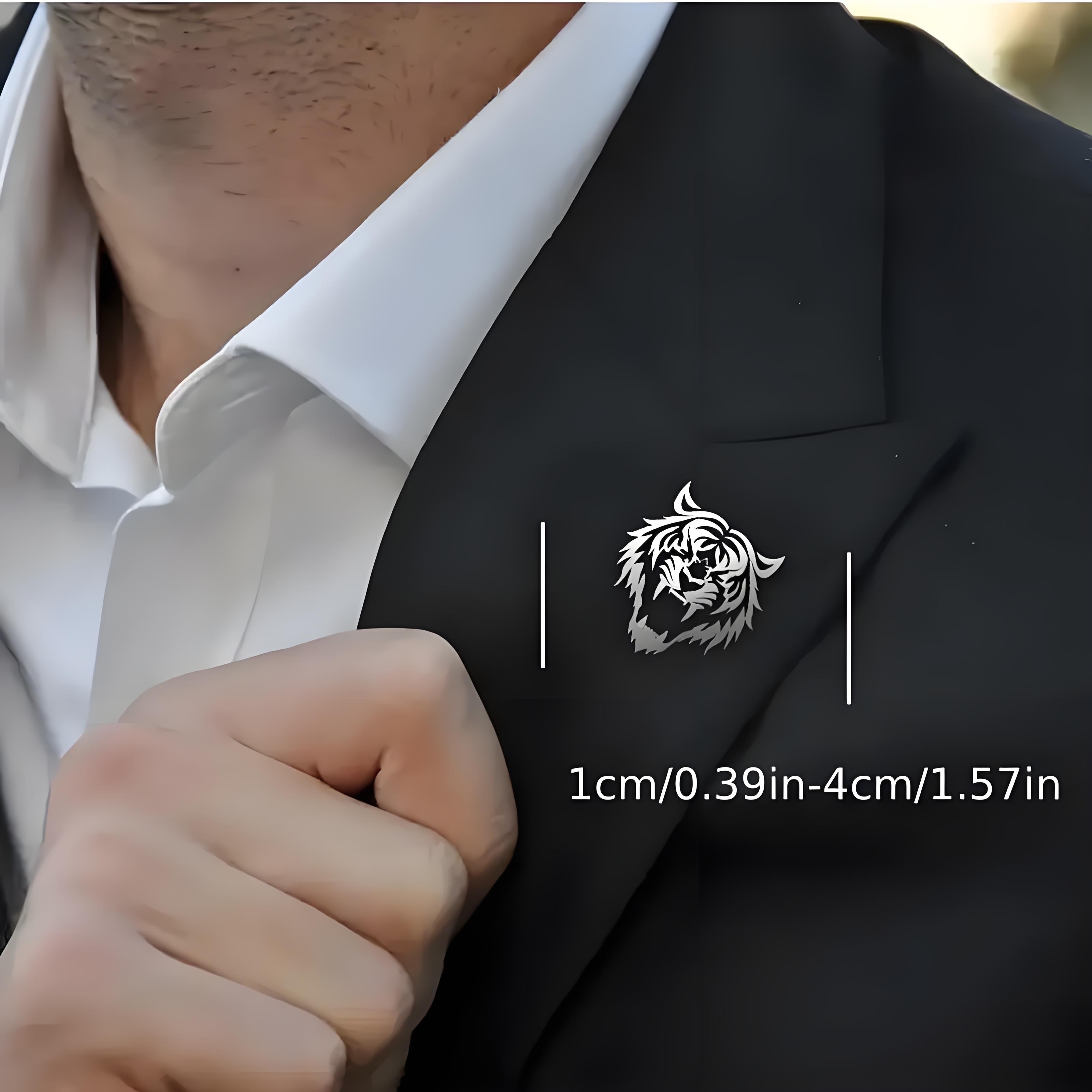 Spilla da uomo con testa di ti - Tuxedo Lapel Pin recensione e prezzo