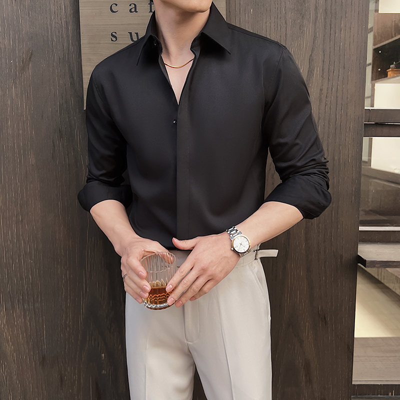 Camicia elegante bianca a mani - Men Formal Wear Modern recensione e prezzo