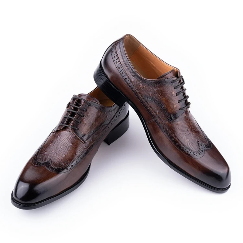 Scarpe da uomo in pelle di vac - Formal Men Daily Wear Footwear recensione e prezzo