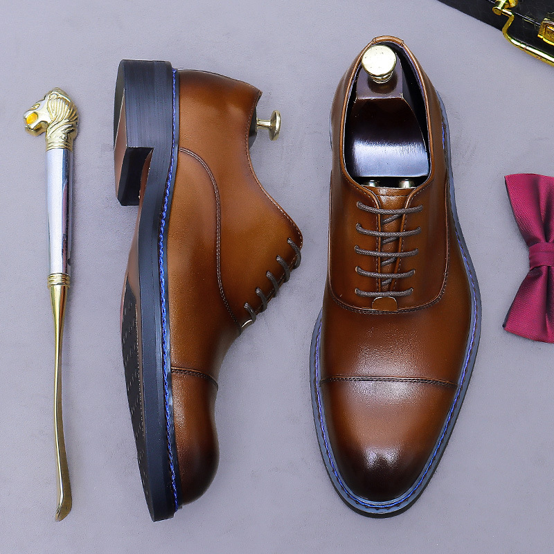 Nuove Scarpe Oxford in Vera Pe - Formal Men Daily Wear Footwear recensione e prezzo